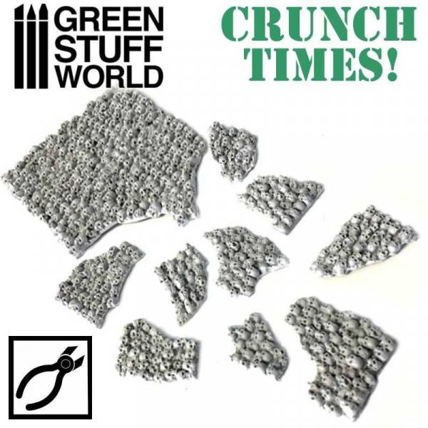 1667 - Green Stuff World - Crunsh Times! - Stacked Skull Plate - Base Design
