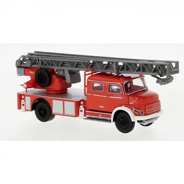47084 - Brekina - Mercedes-Benz L 1519 Metz DLK30 `1972 "Feuerwehr", tagesleuchtrot