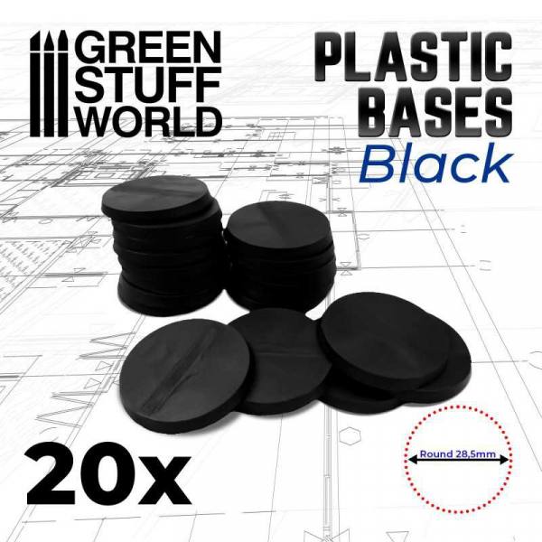 11460 - Green Stuff World - Plastic Round Base 28,5mm