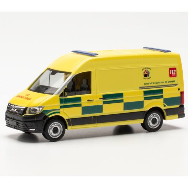 096874 - Herpa - MAN TGE Kasten HD  RTW "Ambulance Belgium" BE