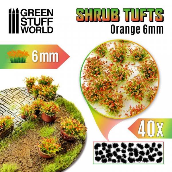 10745 - Green Stuff World - Orange Shrub Tuft
