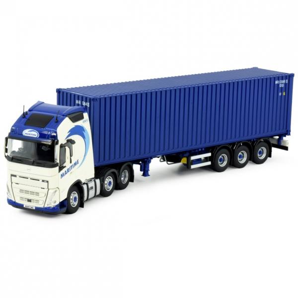 85678 - Tekno - Volvo FH05 GL XL mit 3achs Chassi + 40ft Container - Maritime - UK -