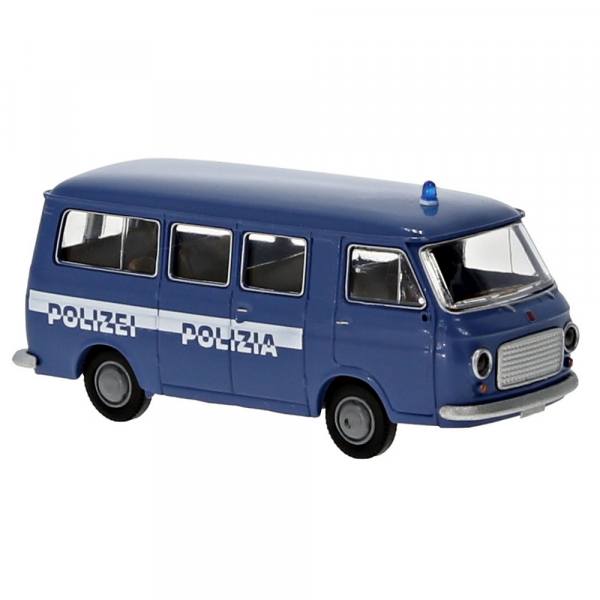 34414 - Brekina - Fiat 238 Bus `66 - Funkstreifenwagen "Polizia / Polizei Südtirol" IT