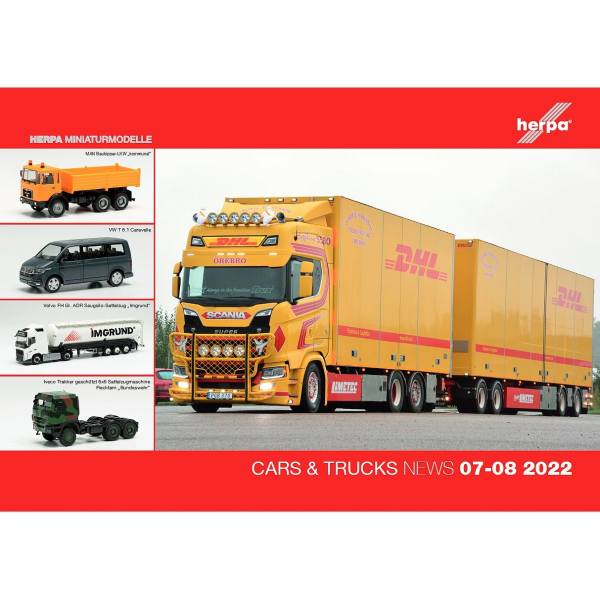 209878 - Herpa - Prospekt Neuheiten Cars & Trucks - Wings Juli / August 2022
