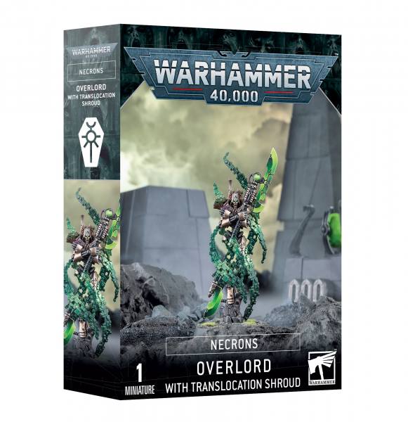 49-70 - Warhammer 40.000 - NECRONS - OVERLORD WITH TRANSLOCATION SHROUD - Tabletop