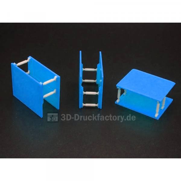 150124 - 3D-Druckfactory - Verbaubox / Verbaukasten klein, hellblau - 2 Stück