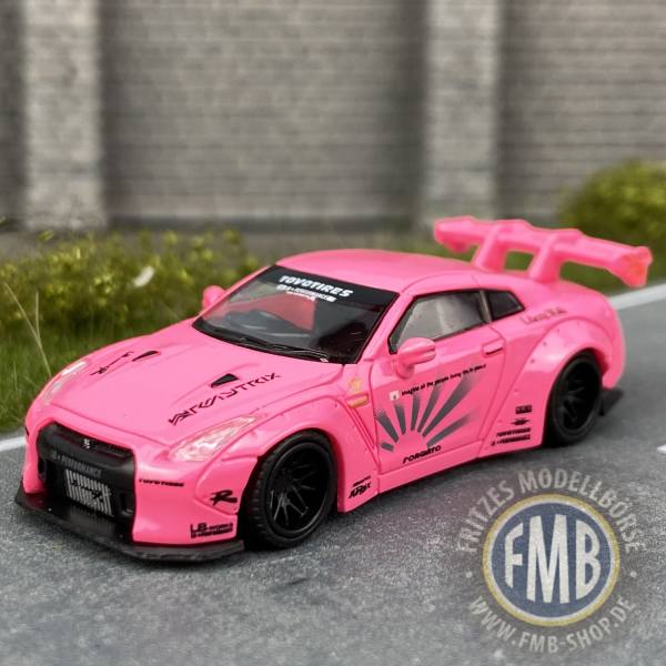 54836 - Micro City 87 - Nissan GTR35, pink mit schwarzen Felgen