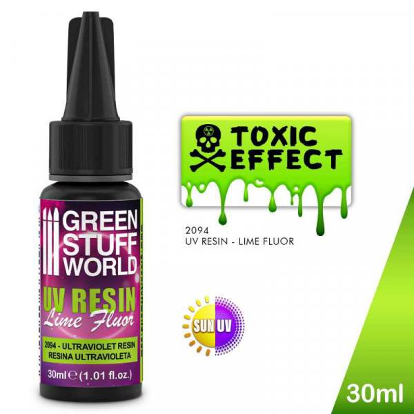 2094 - Green Stuff World - UV Resin 30ml - Fluo Lime