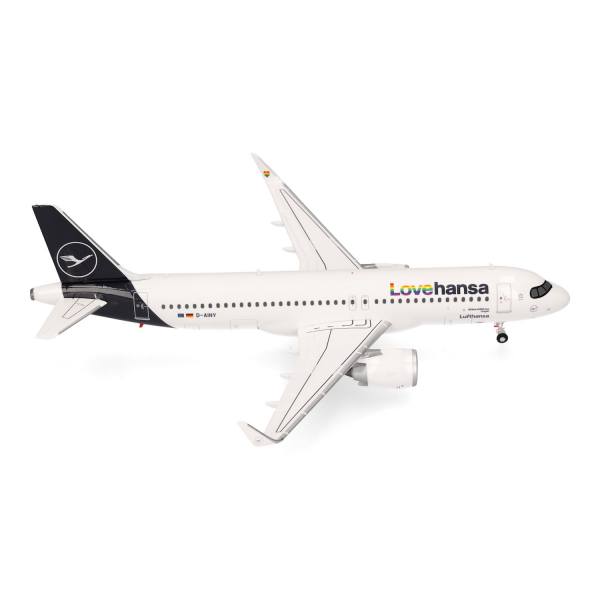 572743 - Herpa Wings - Lufthansa Airbus A320neo “Lovehansa” - D-AINY -