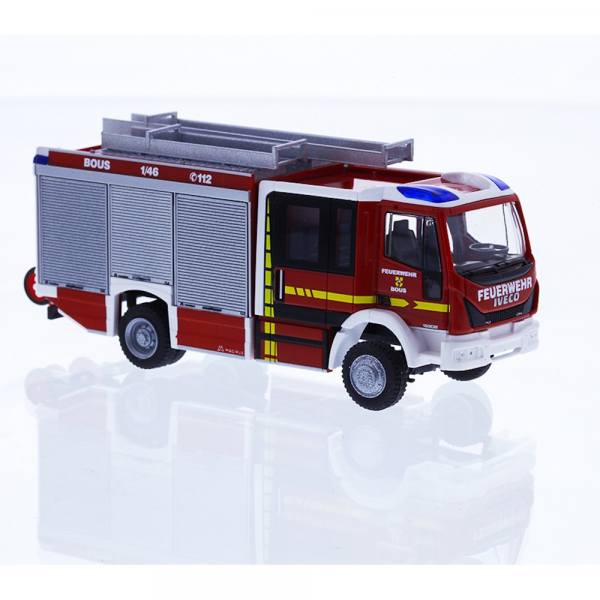 68160 - Rietze - Iveco 150 E32 Magirus Team Cab HLF20  "Feuerwehr Bous"