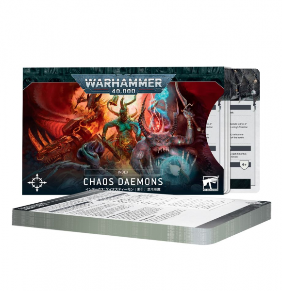 72-97 - Warhammer 40.000 - INDEX CARDS CHAOS DAEMONS - Tabletop GB