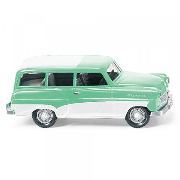 085006 - Wiking - Opel Olympia Caravan `56 (1957-62), mintgrün mit weißen Dach