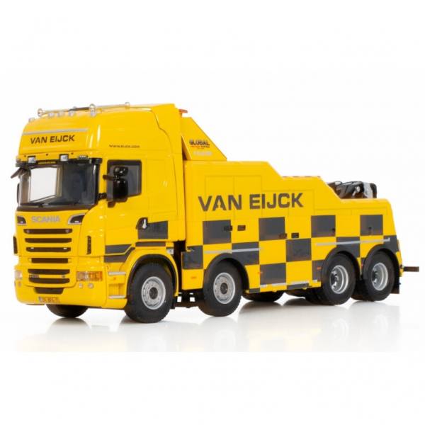 01-3524 - WSI - Scania R TL 8x4 Bergefahrzeug Wrecker Falcom - Van Eijck - NL