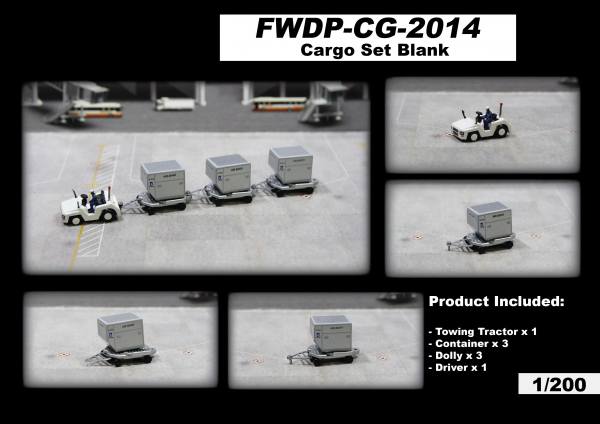 FWDP-CG-2014 - Fantasy Wings - Cargo Set weiß - 1:200