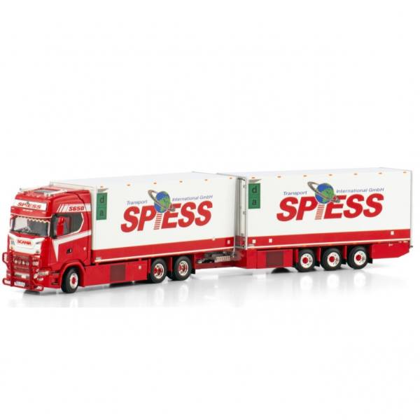 01-4163 - WSI - Scania S HL 6x2 Kühlhängerzug mit 3achs Anhänger - Spiess - D -