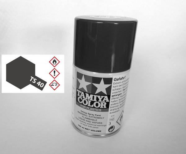 85040 - Tamiya - metallic schwarz glänzend 100ml , Sprühdose TS-40